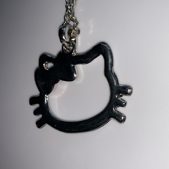 Hello Kitty Rhinestone Necklace Multicolor Bow - Picture 4 of 5